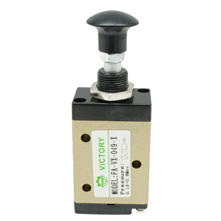 Válvula 3/2 vias 1/8" npt con tirador