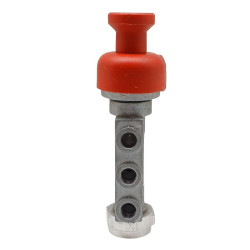 Válvula 2/1 vías 1/8" npt Roja