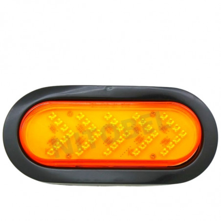 Foco lateral 25 led ovalado c/flecha