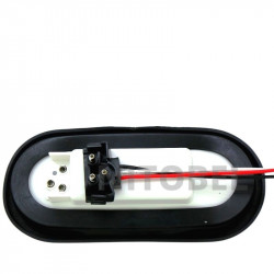 Foco lateral 25 led ovalado c/flecha