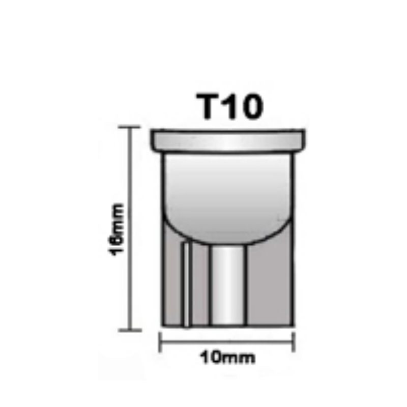 Ampolleta 1,2W  12V   1 contacto, Cola Pescado