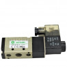 Válvula Selonoide 5/2 vias 12V 1/4"