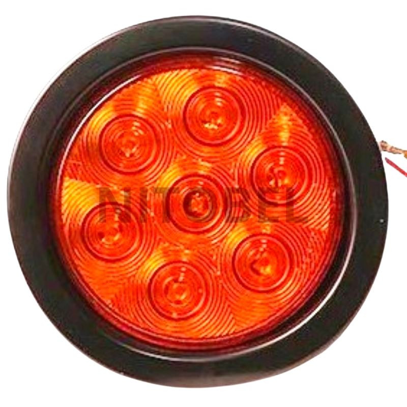 Foco Trasero 4"  Amarillo  7 Led