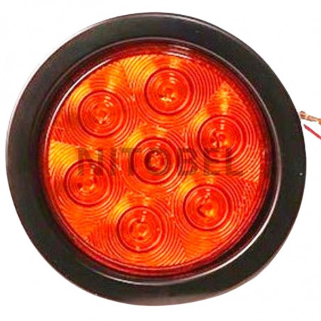 Foco Trasero 4"  Amarillo  7 Led