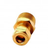 Conect Macho Recto 3/8" x 1/2" npt. (compl.)