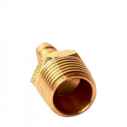 Conector manguera Macho 1/4" x 1/2"npt