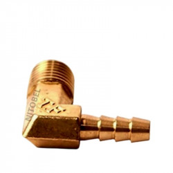 Conector manguera Macho 90° 1/4 x 3/8 npt