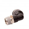 Conector Macho 90° 16mm x 1/2" npt.