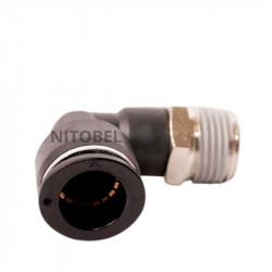 Conector Macho 90° 16mm x 1/2" npt.