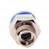Conector Macho Recto 12mm x 3/8" npt