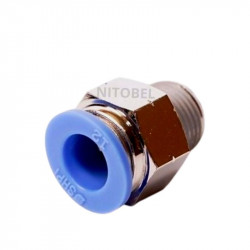 Conector Macho Recto 12mm x...