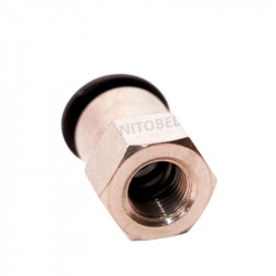 Conector Hembra Recto 12mm x 1/4" npt