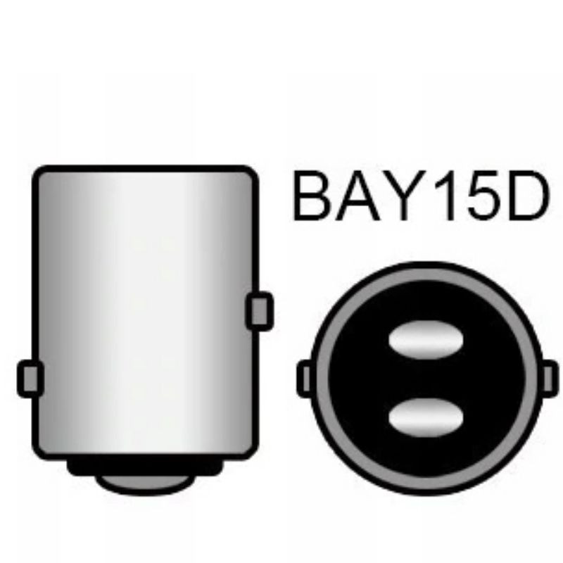 Ampolleta 12V 21/5W  2 Contactos Patas distintas BAY15D