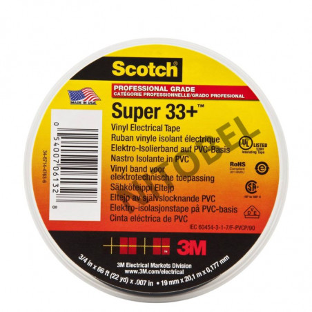 Cinta aisladora PVC Scotch Super 33