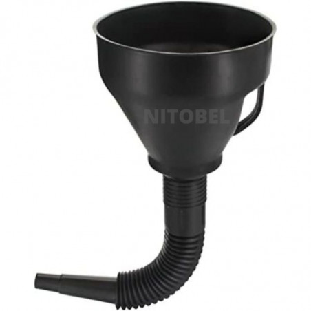 Embudo flexible para combustible con filtro