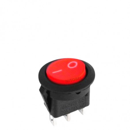 Interruptor de Tecla Redondo c/luz 12V