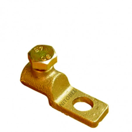 Terminal Batería Ojo 18mm Bronce