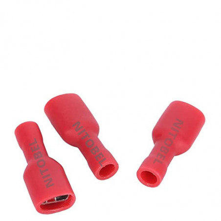 Terminal Deslizante Hembra Rojo 6.35*0.8