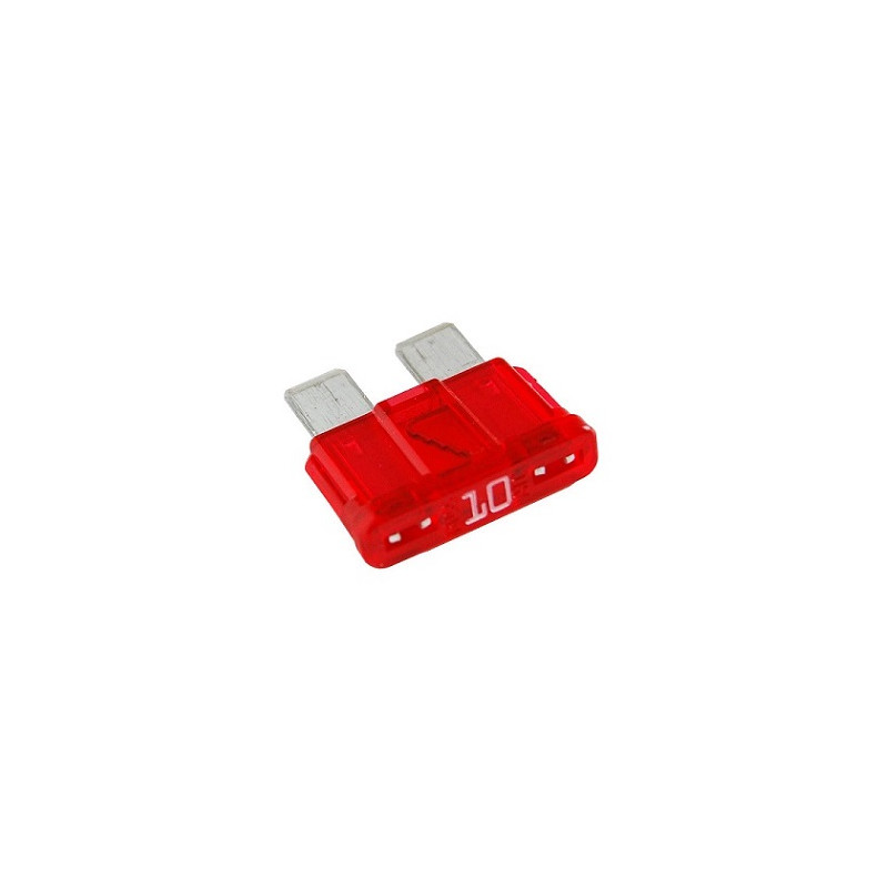 Fusible estandard tipo espada 10A  Rojo
