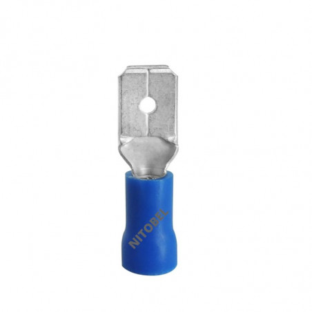 Terminal Deslizante Macho 1/4 N Azul 16-24 Ga