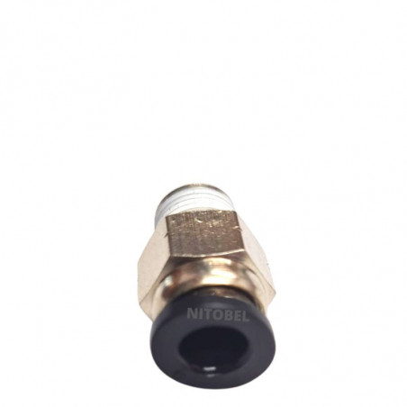 Conector Macho Recto Rapido  6mm x 1/8" npt