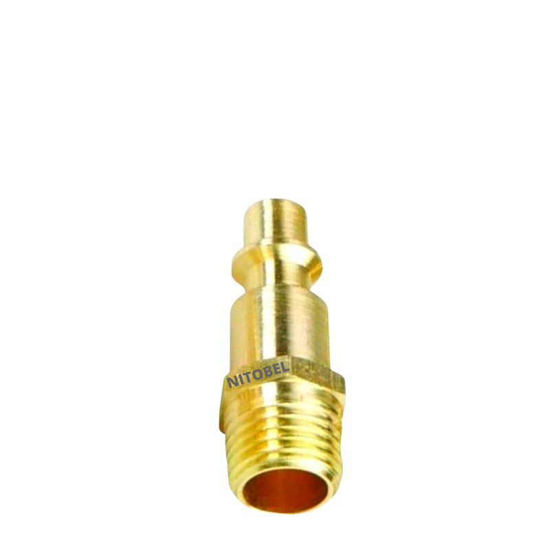 Adaptador acople 1/4"   c/macho   1/4" npt